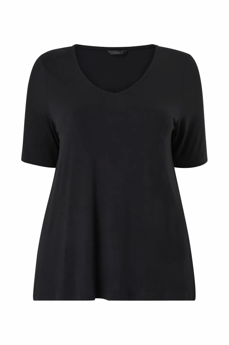 Hot Plus collection Blød top med V-hals Dame Basistøj