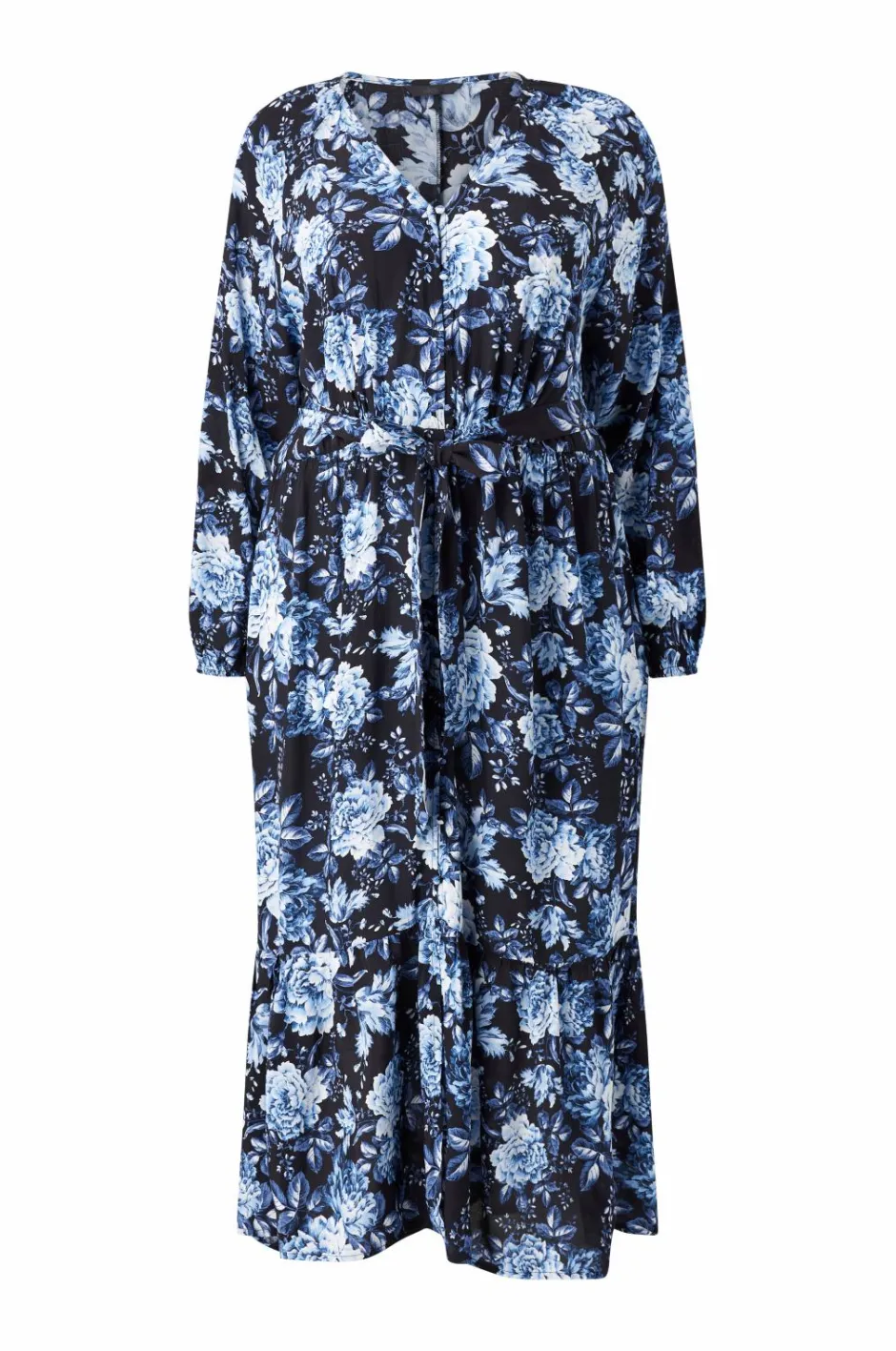 Online Plus collection Maxi kjole med volanter Dame Kjoler