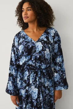 Online Plus collection Maxi kjole med volanter Dame Kjoler