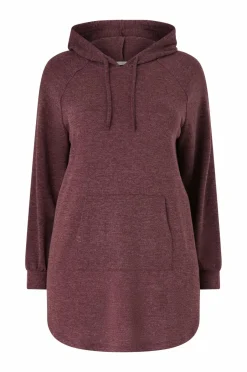 Ellos Plus collection Lang sweatshirt med hætte^Dame Sweatshirts & Hoodies