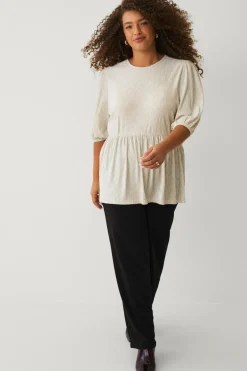 Ellos Plus collection Top med pufærmer^Dame Toppe & Tank-Toppe