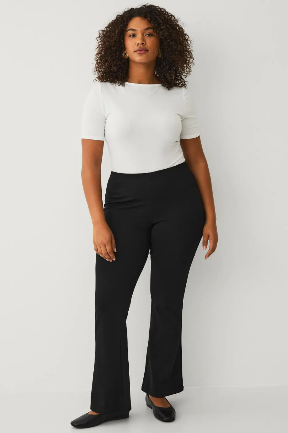 Ellos Plus collection Puntoleggings med bootcut^Dame Tights & Leggings