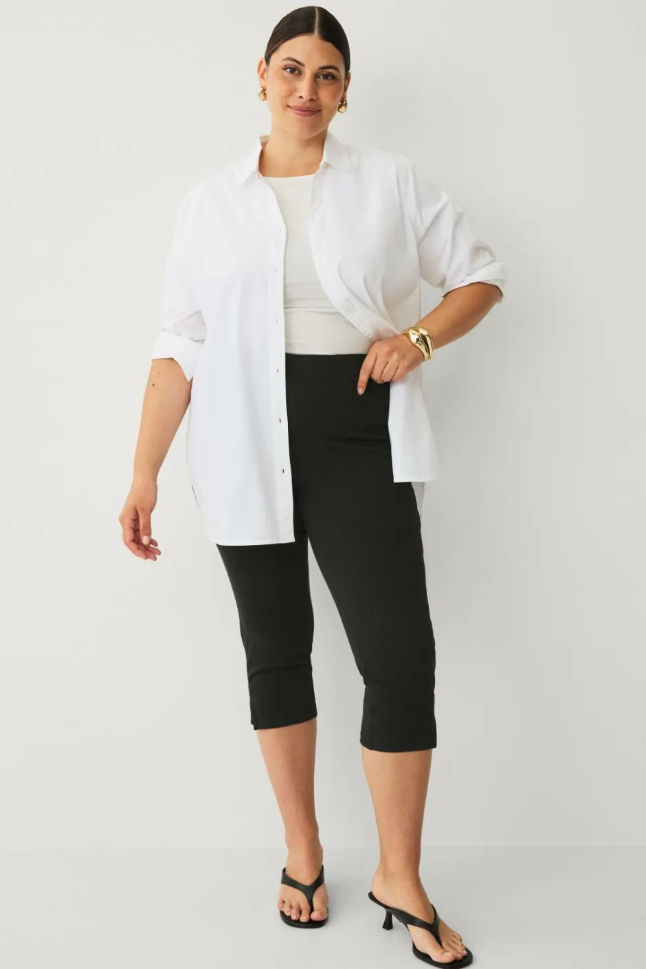Plus collection Capri treggings Dame Bukser