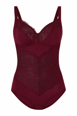 Hot Plus collection Shapingbody med blondedetaljer - medium støtte Dame Shaping