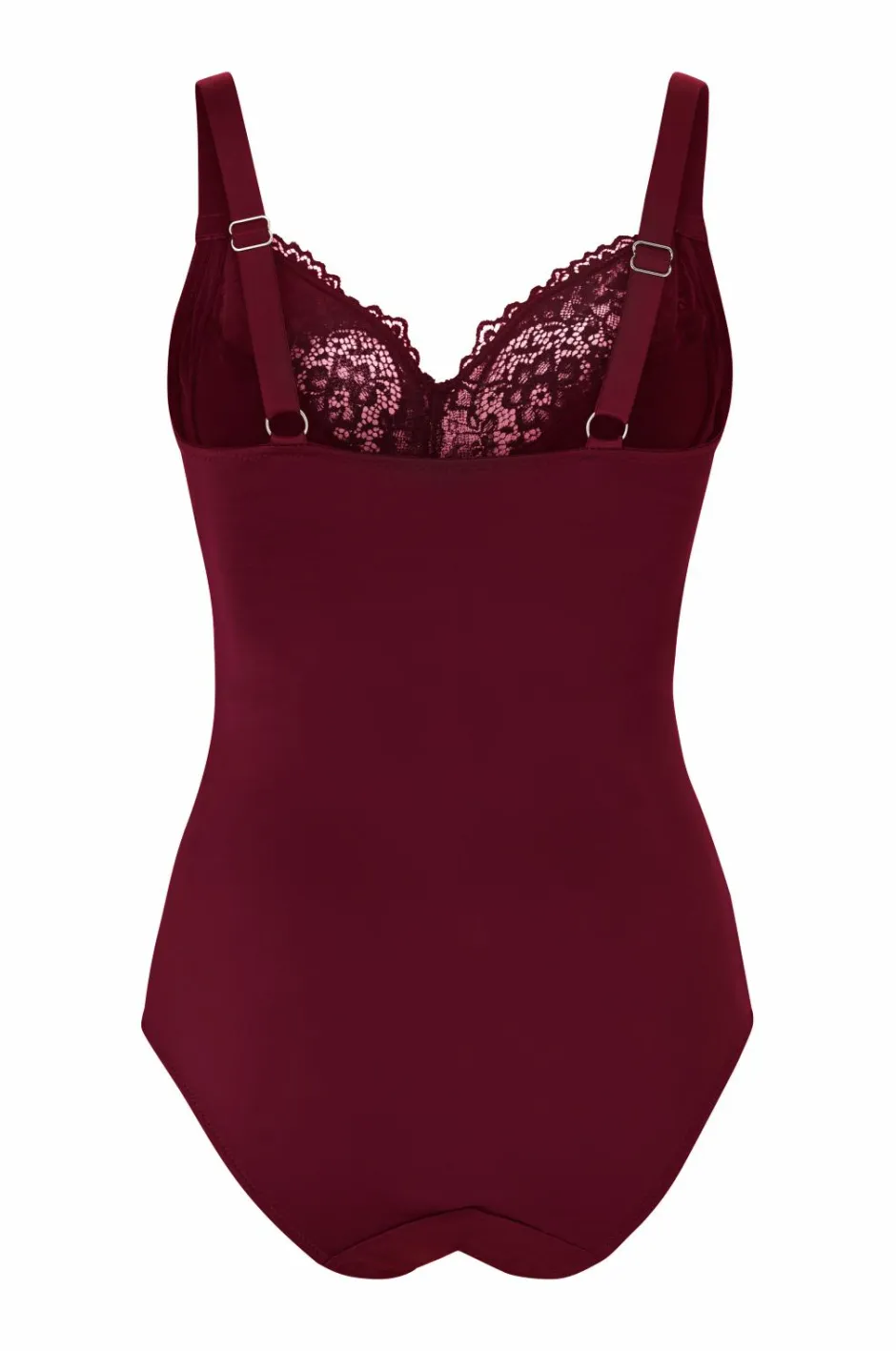 Hot Plus collection Shapingbody med blondedetaljer - medium støtte Dame Shaping