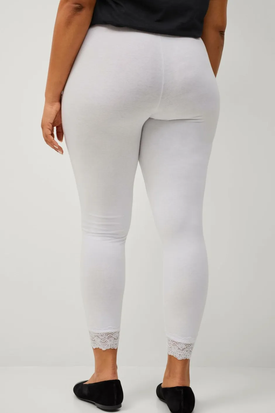 Ellos Plus collection Leggings med blondekant^Dame Tights & Leggings