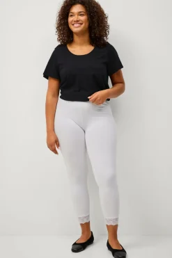 Ellos Plus collection Leggings med blondekant^Dame Tights & Leggings