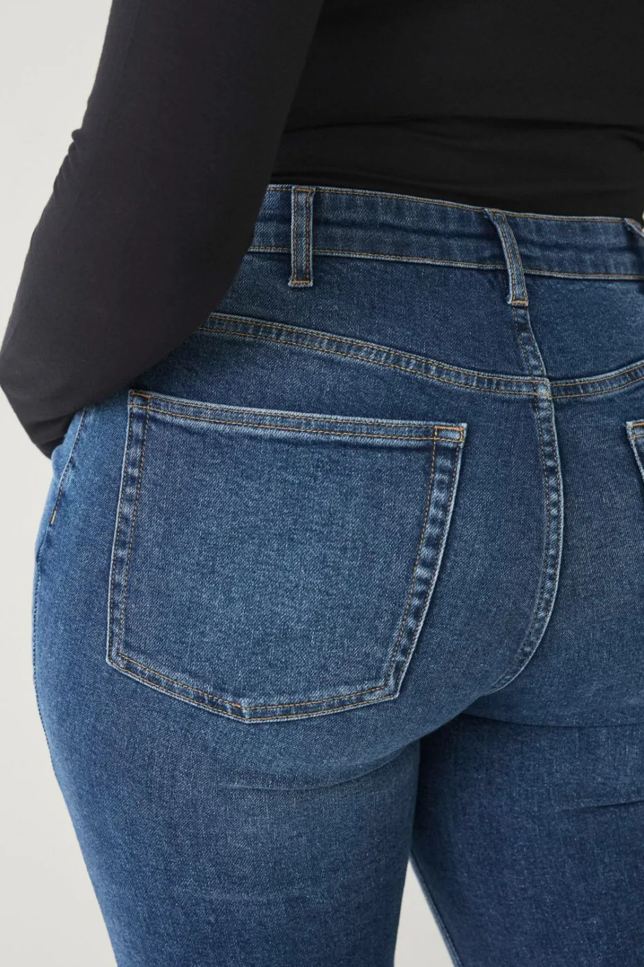 Ellos Plus collection slim jeans med høj talje^Dame Jeans