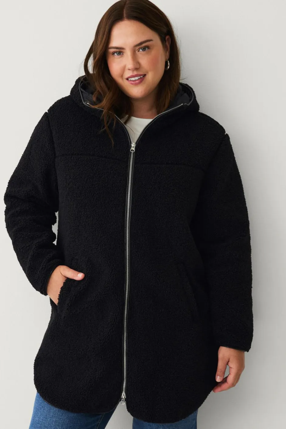 Plus collection Lang, foret fleecejakke Dame Jakker & Frakker