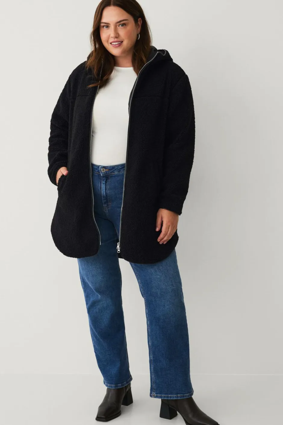 Plus collection Lang, foret fleecejakke Dame Jakker & Frakker