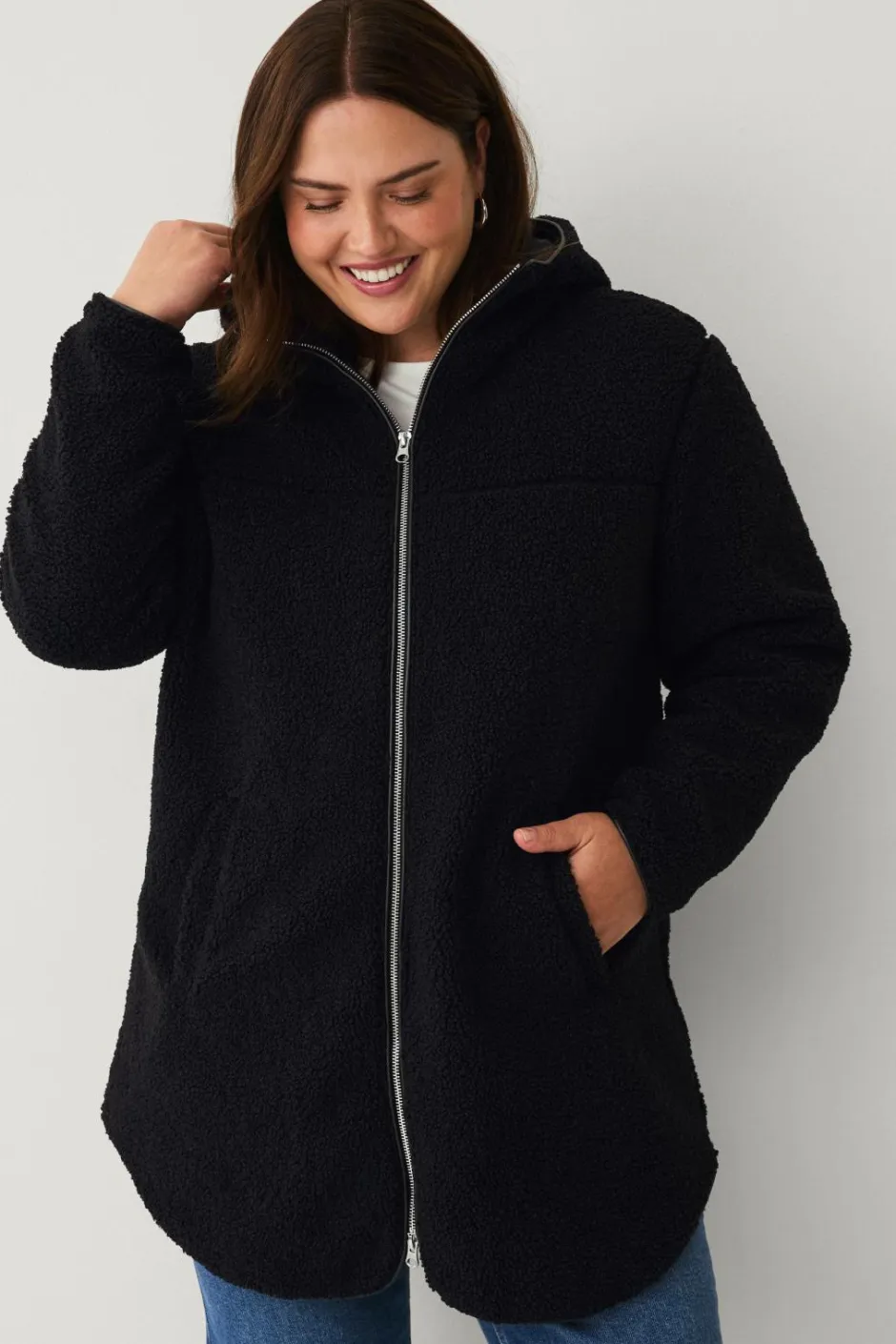 Plus collection Lang, foret fleecejakke Dame Jakker & Frakker