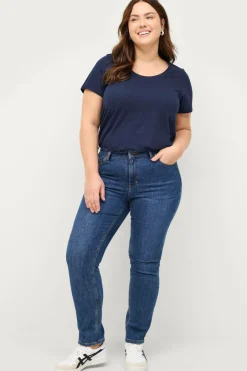 Ellos Plus collection Top med rund hals^Dame Basistøj