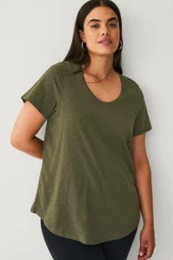 Ellos Plus collection Top med rund hals^Dame Basistøj|Toppe & Tank-Toppe