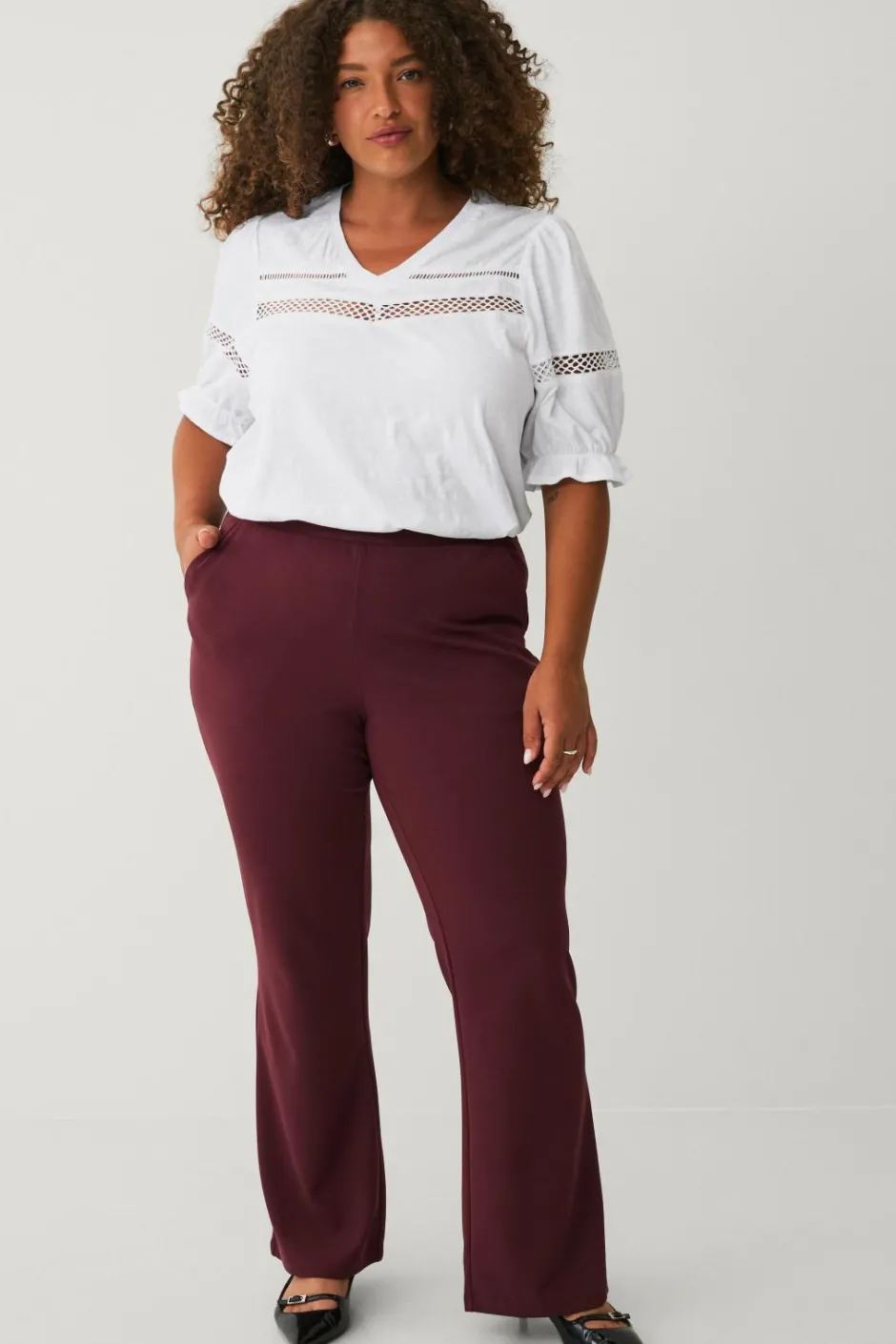 Ellos Plus collection Top med blondedetaljer^Dame Toppe & Tank-Toppe