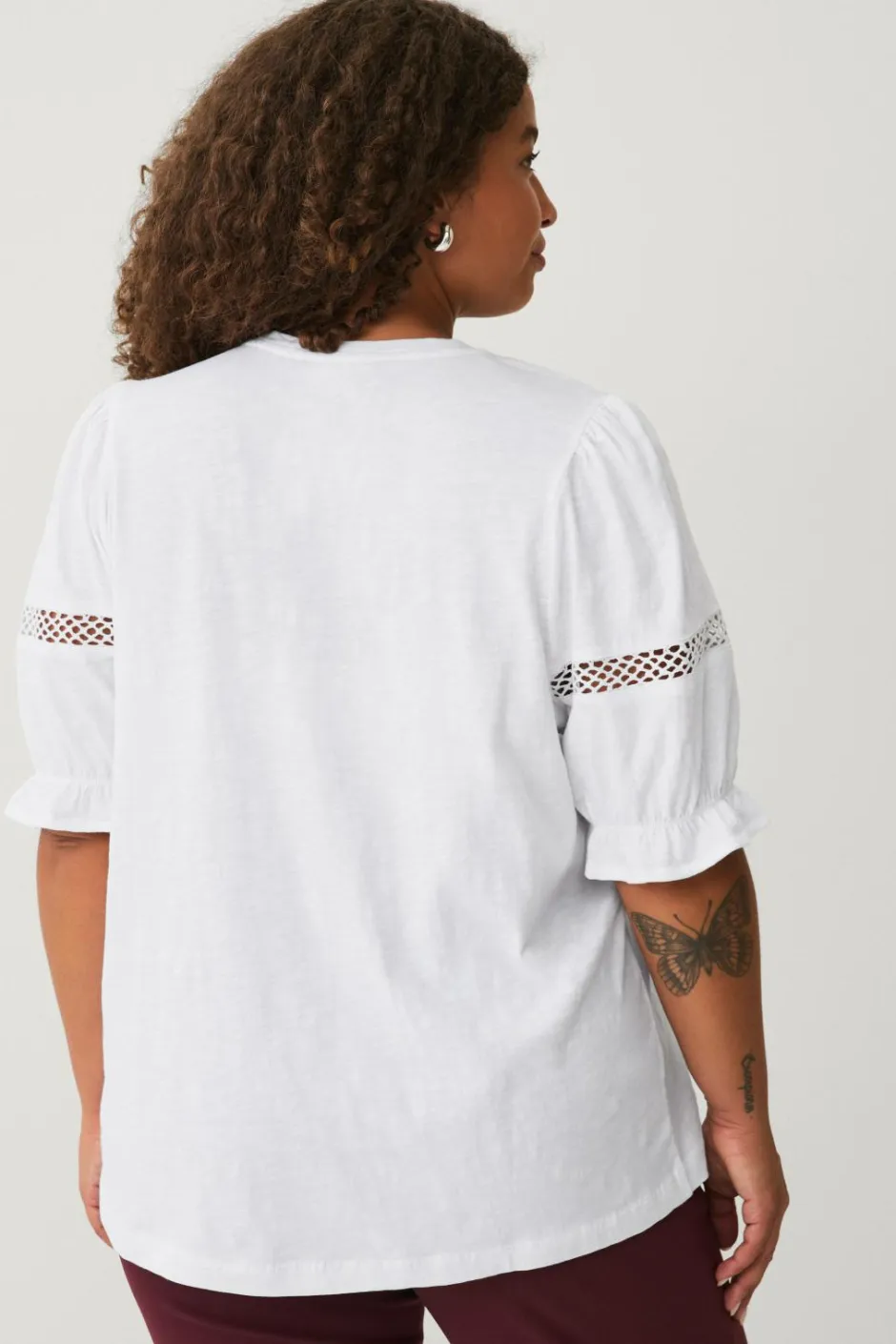 Ellos Plus collection Top med blondedetaljer^Dame Toppe & Tank-Toppe
