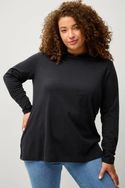 Ellos Plus collection Sweatshirt med hætte^Dame Basistøj|Sweatshirts & Hoodies