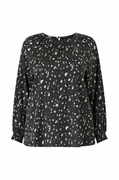 Outlet Plus collection Bluse i satin Dame Skjorter & Bluser
