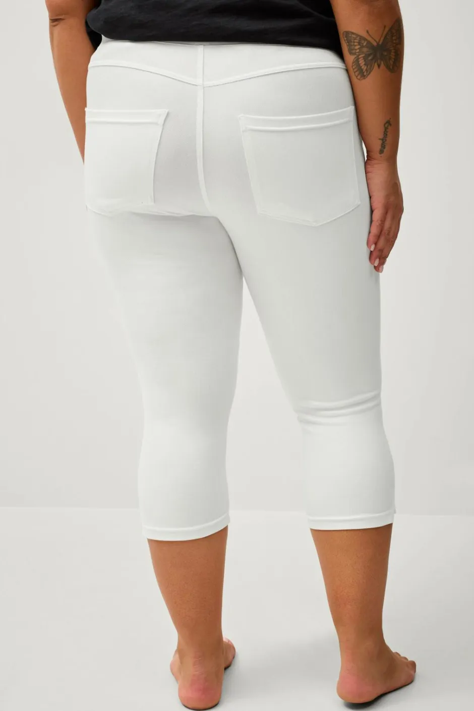 Ellos Plus collection Treggings med høj talje og 3/4 længde^Dame Basistøj|Tights & Leggings