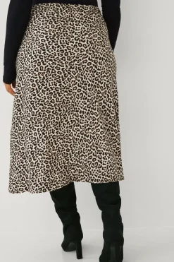 Hot Plus collection Nederdel med elastik i taljen Dame Nederdele