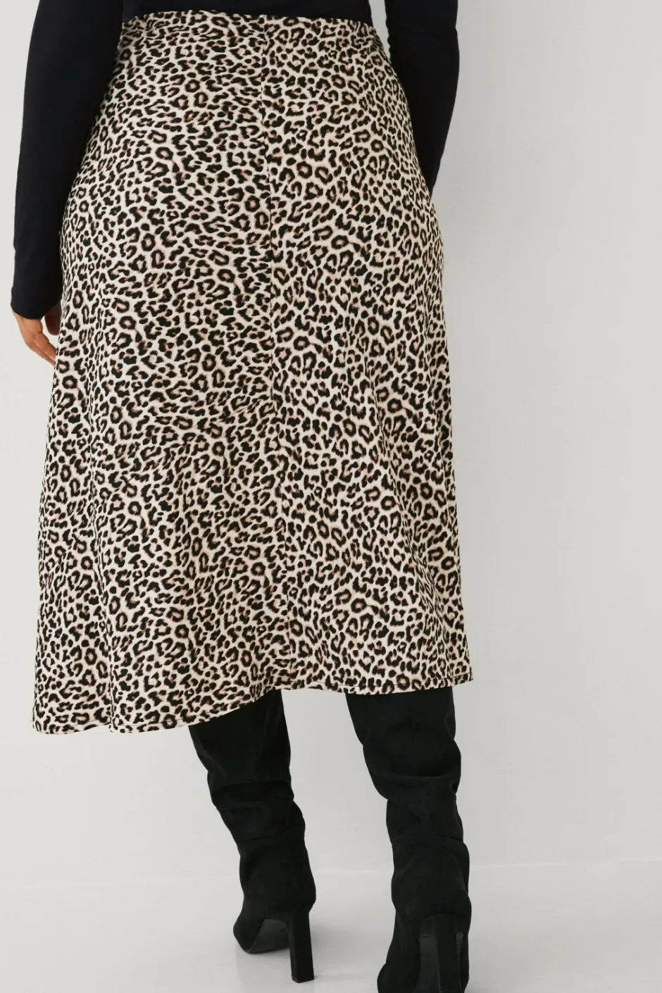 Hot Plus collection Nederdel med elastik i taljen Dame Nederdele