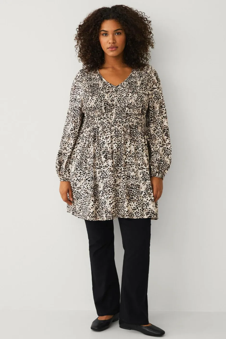New Plus collection Tunika med kittel Dame Tunikaer|Skjorter & Bluser