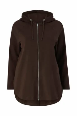 Ellos Plus collection Sweatshirt med hætte og lynlås^Dame Sweatshirts & Hoodies