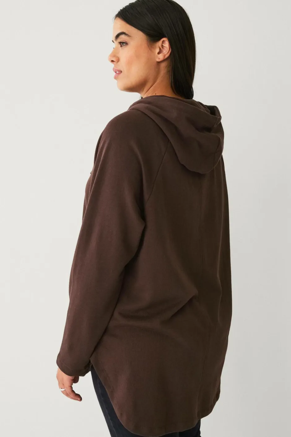 Ellos Plus collection Sweatshirt med hætte og lynlås^Dame Sweatshirts & Hoodies