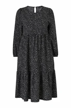Outlet Plus collection Kjole med flæser Dame Kjoler