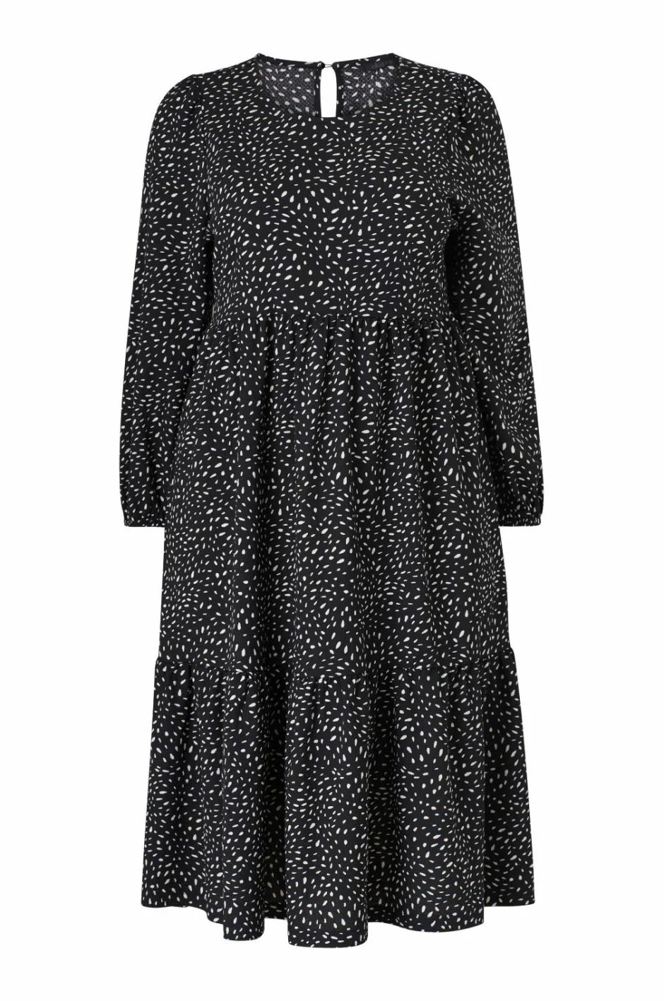 Outlet Plus collection Kjole med flæser Dame Kjoler