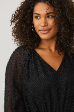 Ellos Plus collection Kjole med en v-hals^Dame Kjoler