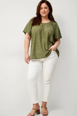 New Plus collection Top Lacy Dame Toppe & Tank-Toppe