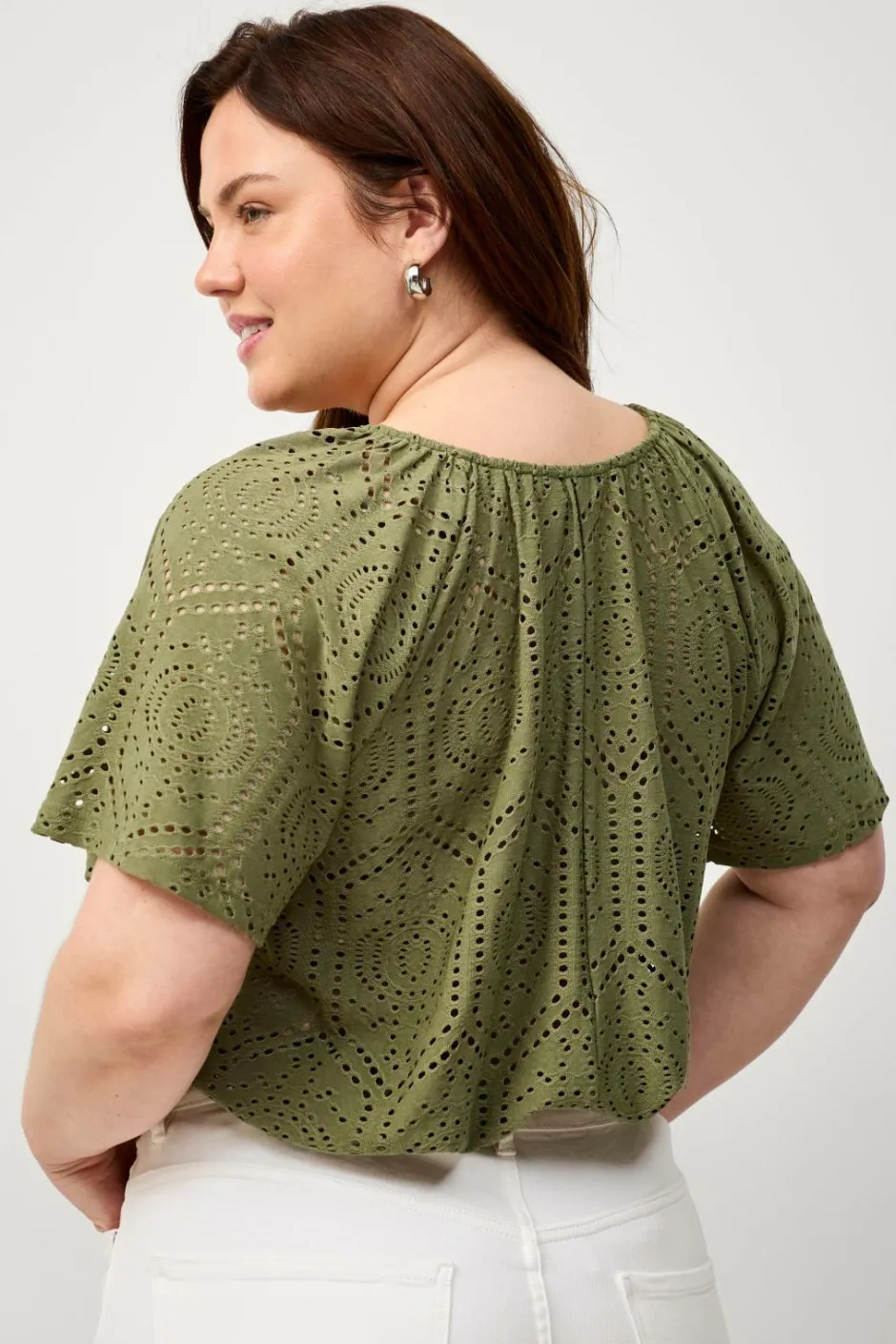 New Plus collection Top Lacy Dame Toppe & Tank-Toppe
