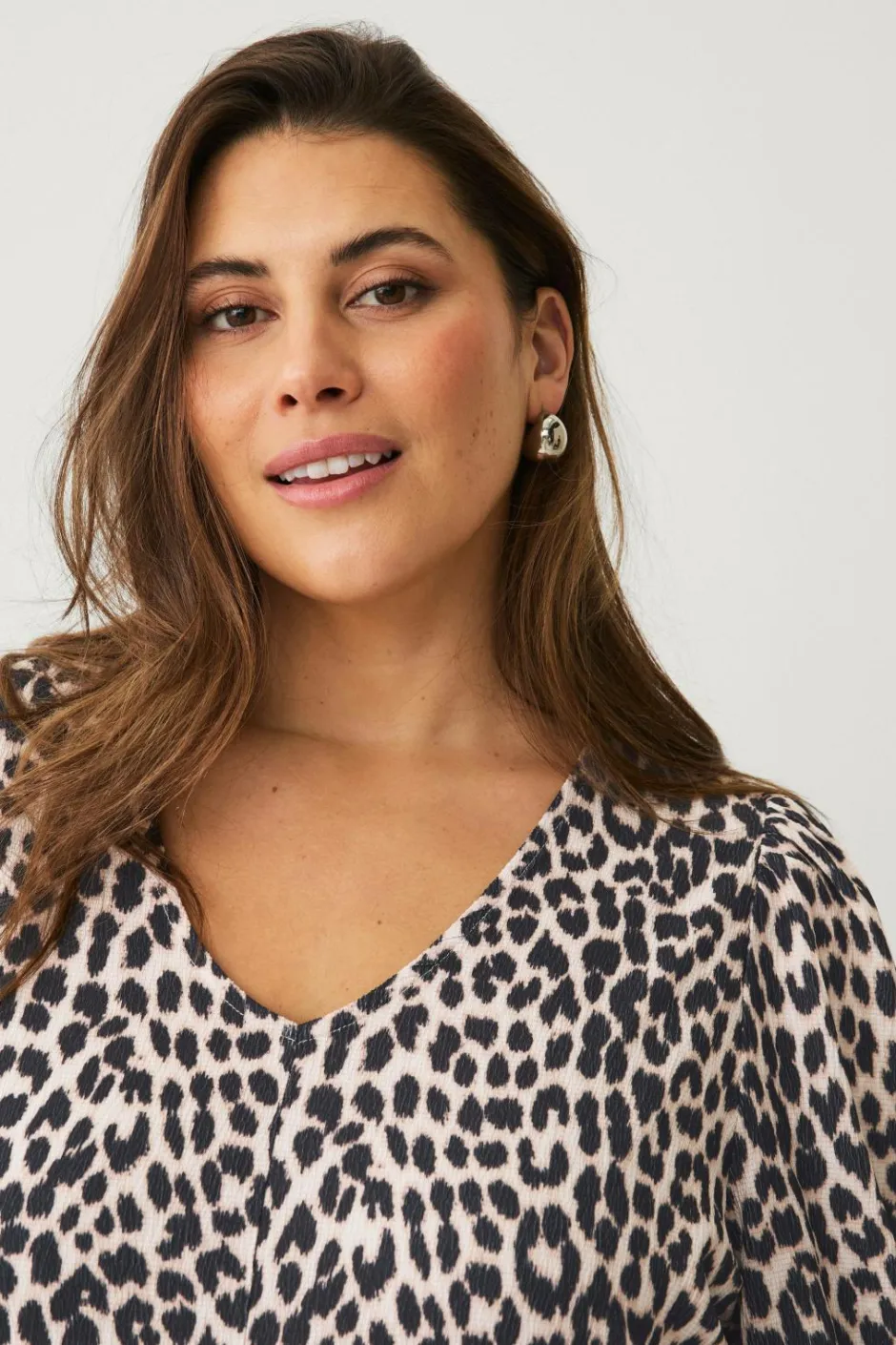 Hot Plus collection Tunika med 3/4 lange ærmer Dame Tunikaer
