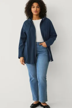 Ellos Plus collection Sweatshirt med hætte og lynlås^Dame Sweatshirts & Hoodies
