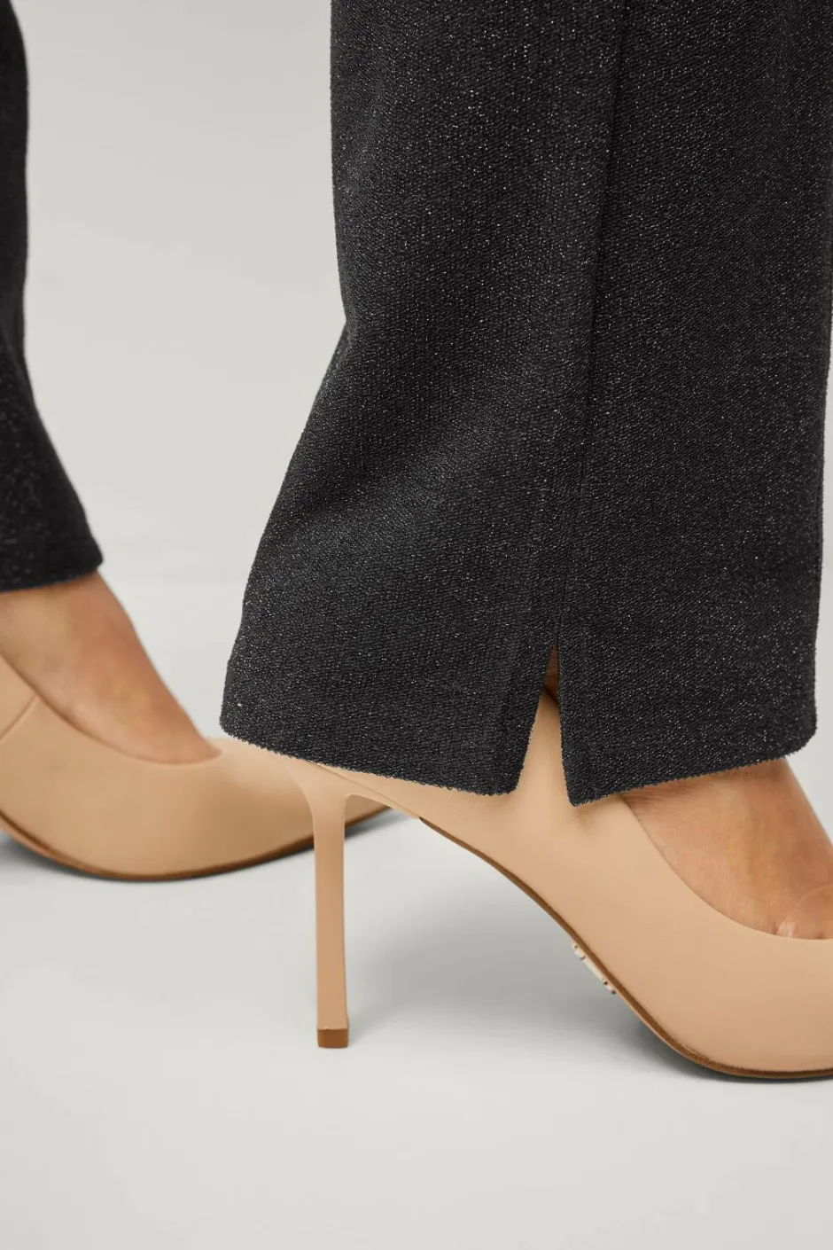 Sale Plus collection Bukser i lurex Dame Tights & Leggings