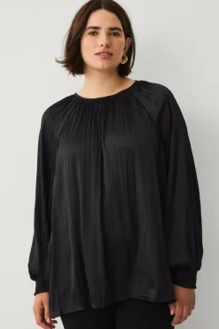 New Plus collection Plisseret bluse Dame Skjorter & Bluser