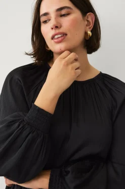 New Plus collection Plisseret bluse Dame Skjorter & Bluser