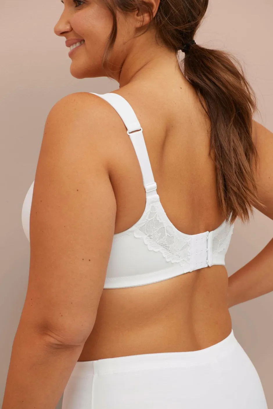 Clearance Plus collection Bøjle-bh med blondedetaljer Dame Bh'Er