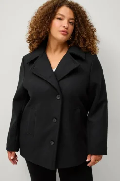 Hot Plus collection Kort frakke i uldmiks Dame Jakker & Frakker