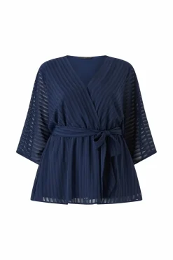 Sale Plus collection Bluse med V-hals Dame Skjorter & Bluser