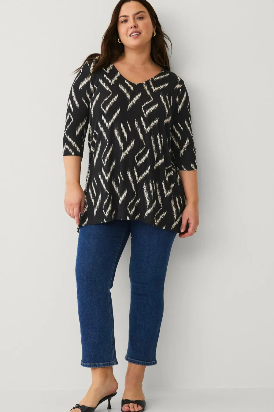 Discount Plus collection Tunika med 3/4 lange ærmer Dame Tunikaer