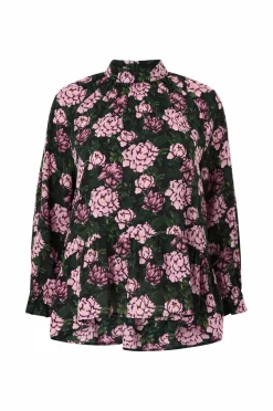 Ellos Plus collection Chiffonbluse med flæser^Dame Skjorter & Bluser