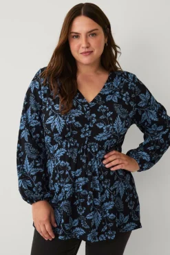 Outlet Plus collection Tunika med V-hals Dame Tunikaer|Toppe & Tank-Toppe