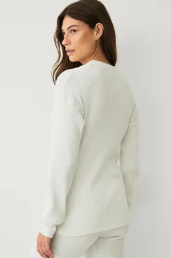 Ellos STUDIO Blød ribstrikket trøje^Dame Loungewear & Homewear|Sweatshirts & Hoodies