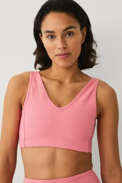 Outlet STUDIO Sports-bh V-neck Structure Dame Træningstøj|Træningstøj