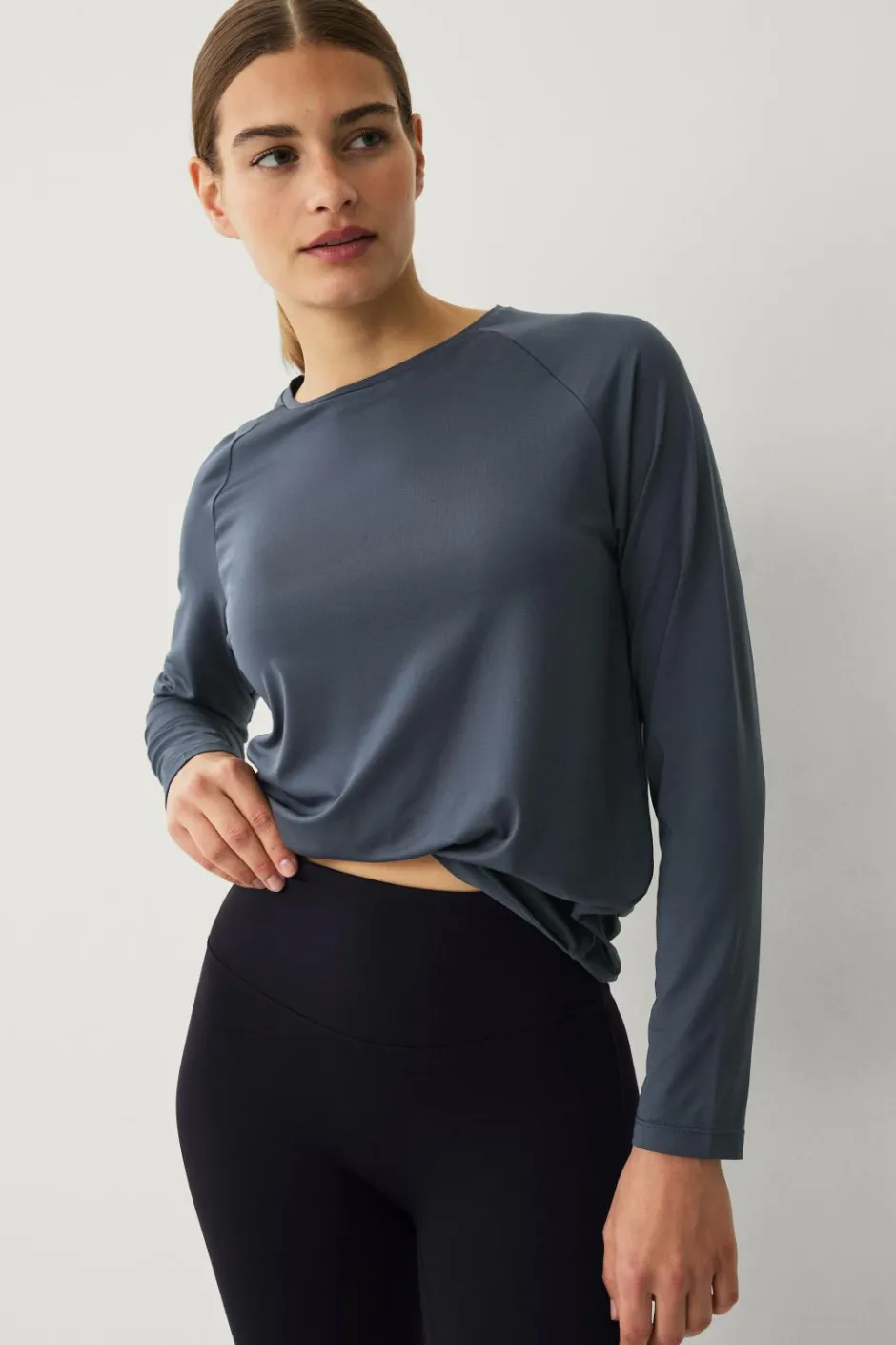 STUDIO Træningstop Loose Top Core LS Dame Træningstøj|Træningstøj