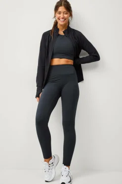 Discount STUDIO Træningstights Warm Tights Flat Front Core Dame Træningstøj|Træningstøj