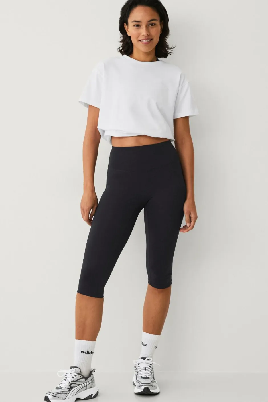 Discount STUDIO Træningstights Capri Tights Flat Front Core Dame Træningstøj|Træningstøj