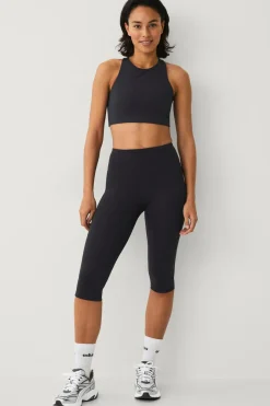 Discount STUDIO Træningstights Capri Tights Flat Front Core Dame Træningstøj|Træningstøj