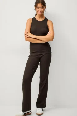 Sale STUDIO Yoga-tank top Tank Top Soft Rib Dame Træningstøj|Træningstøj